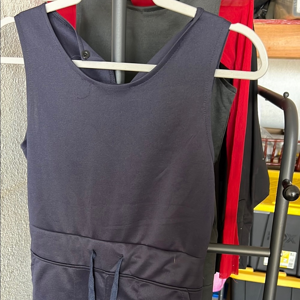 Navy Sleeveless Jumpsuit